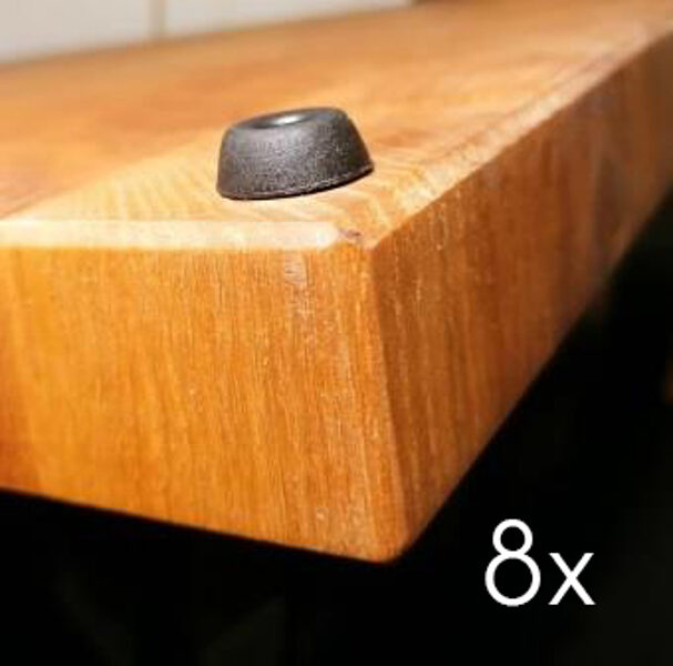 Gummifötter 8st Ø13x6mm